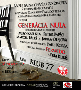Generácia Nula v Klube 77 (28. 11